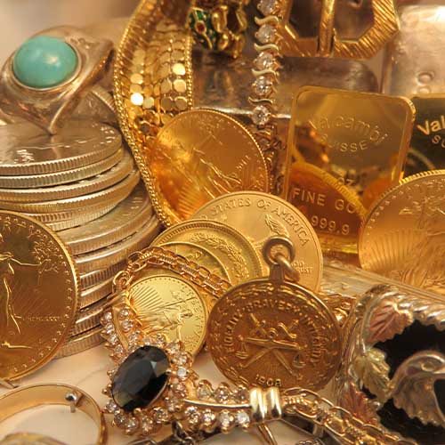 pay less for a  group of Fairly used gold coins 